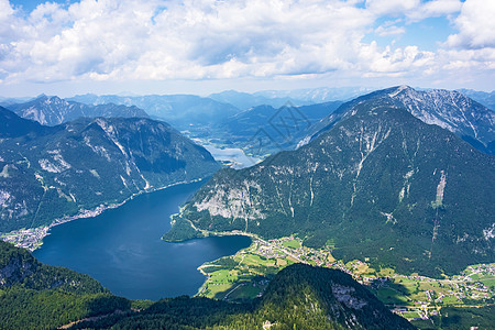 湖 Dachstein 的视图假期远足手指高山山脉平台土地旅行风景岩石图片