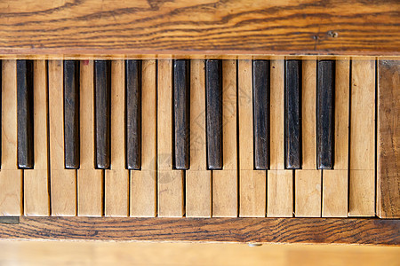 木老钢琴韵律音乐会古董历史性历史黑色乐器棕色音乐木头图片