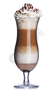 咖啡鸡尾酒白色杯子冰沙玻璃巧克力冰淇淋奶油饮料拿铁食物图片