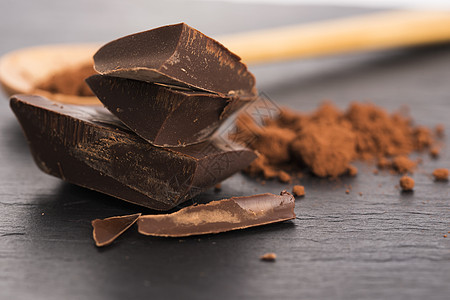巧克力片可可食物小吃宏观牛奶巧克力白色饮食美食棕色图片