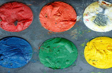 彩漆盒水彩艺术家孩子们空气画师颜料盒文字手指画笔画报图片