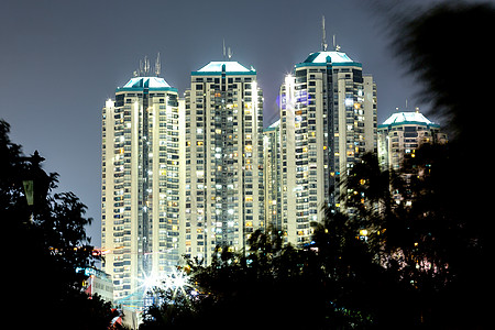 雅加达现代建筑 夜拍拍摄办公室踪迹街道商业场景建筑物地标建筑学摩天大楼天空图片
