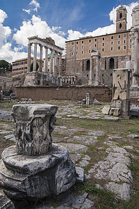 土星神庙 维斯帕西亚和提图斯寺庙 意大利罗马旅游世界论坛柱子遗产旅行城市建筑废墟地标图片