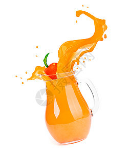 橙汁喷洒热带反射运动饮食果汁玻璃气泡柠檬食物橙子图片
