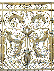 鸟类网格艺术白色金属花萼图片