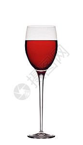 孤立的红酒杯红色液体水晶香味庆典派对玻璃饮料品酒酒精图片