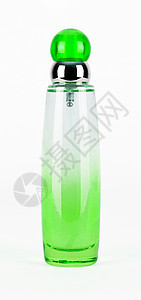 孤立的绿甘油瓶图片