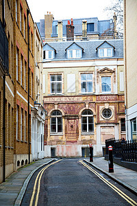 英格兰隆登欧洲城墙的外部旧建筑图片
