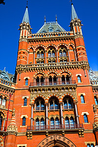 London d 砖砖外墙的建筑结构背景图片