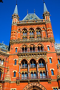 London d 砖砖外墙的建筑结构背景图片