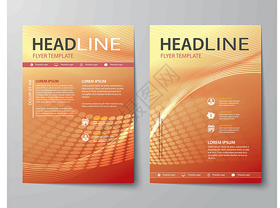 一套抽象商业杂志封面 传单 小册子平版d文档营销广告艺术品插图信息图表曲线标题互联网图片