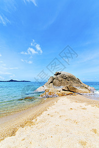 太平洋和南中华海的沙木岩石图片