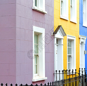 英国老城郊外和古董区不设隆登山丘地区城市阳台入口建筑学紫色国家房子窗户公寓邻里图片