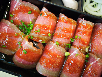 切片牛肉生食红色午餐餐厅花纹美食家文化大理石晚餐家牛图片