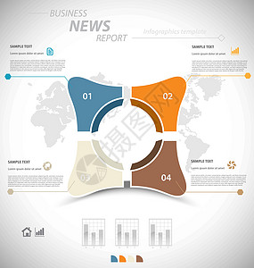 业务信息图表模板打印小册子展示推介会网络界面知识数据顺序统计背景图片