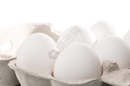 鸡蛋箱中的鸡蛋农业食物食品盒子生态纸板白色蛋黄健康饮食蛋盒图片