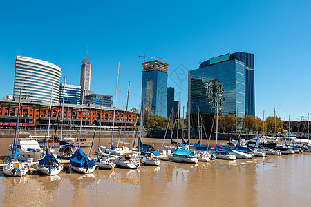 阿根廷布宜诺斯艾利斯商业历史性地标港口拉丁摩天大楼城市旅行景观天际图片