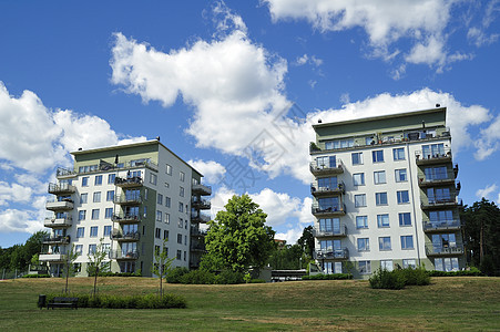公寓区阁楼住宅结构建筑设备阳台开发外观风光低角度图片