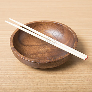 带筷子的空碗食物美食木头竹子餐厅黑色文化用具盘子勺子图片