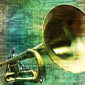 抽象 grunge 背景与喇叭金属插图音乐黄铜萨克斯金子剪裁钥匙萨克斯管声学图片