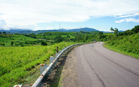 越南 高速公路 路线 旅行园林绿色巡航天空小路道路运输农村街道曲线图片