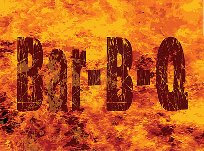 巴 BQ 火焰品牌烙铁插图炙烤烹饪烘烤派对绘画烧烤艺术品背景图片
