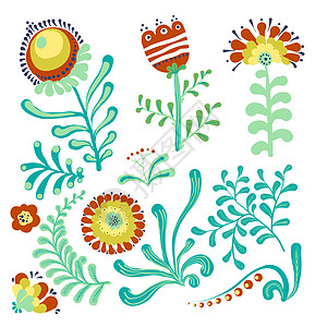 花朵无优雅 没有缝合的特色花束植物绘画花瓣风格艺术艺术品花园装饰插图背景图片