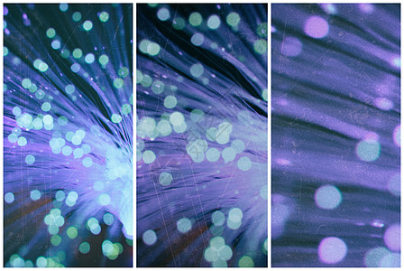 多重抽象模糊背景宇宙派对效应粒子纤维光学光纤墙纸风格图片