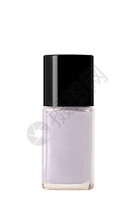 孤立的拉奎尔瓶化妆品瓶子白色抛光指甲液体粉色美甲搪瓷玻璃图片