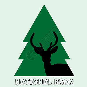 国家公园图标 有鹿鹿鹿鹿和fir图片