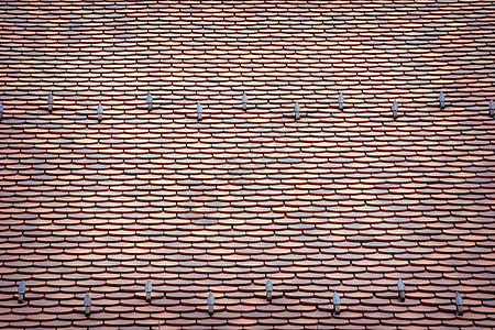 瓷砖屋顶材料陶瓷住宅橙子建筑房子黏土建筑学红色制品图片