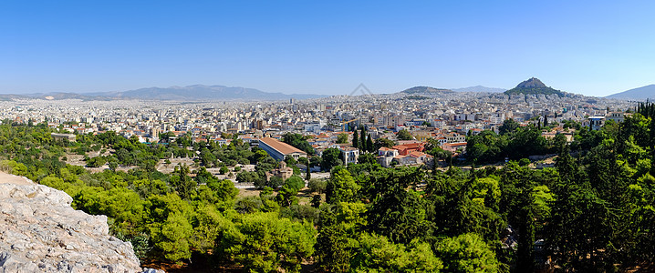 雅典全景城市风景图片