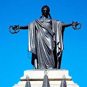 英国伦敦古城的大理石和雕像王国青铜首都纪念馆历史英语狮子纪念碑雕塑旅行图片