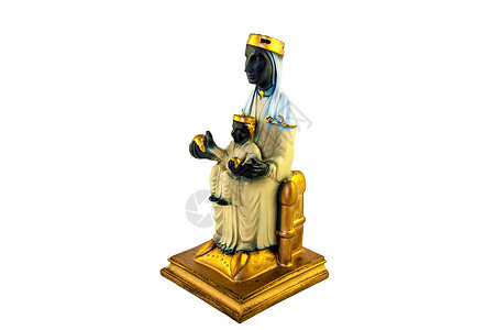 圣玛丽亚蒙特塞拉特 加泰罗尼亚的帕特罗尼和婴儿基督雕像守护神荣誉女士大教堂塑像处女数字教堂教会图片