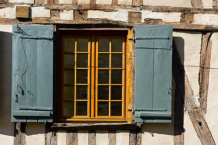 法语窗法国窗口城市传统反射安全建筑学文化木板窗帘房子历史性图片