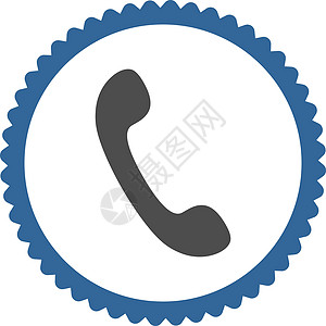 电话平板钴和灰色圆面邮票图标橡皮电话号码热线字形证书戒指拨号电话电讯扬声器图片