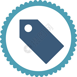 标记平扁青青色和蓝色环形邮票图标学期夹子操作优惠券闲暇邀请函指标节点字形海豹图片