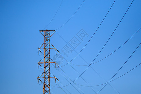 高压电压金红色危险工业邮政工程电气天空金属力量电缆建造图片