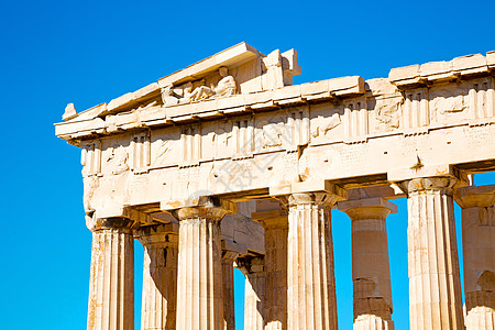 希腊柱子历史的旅行高清图片