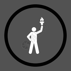 自由火炬图标运动火焰字形仪式活力荣誉男人数字男生胜利背景图片