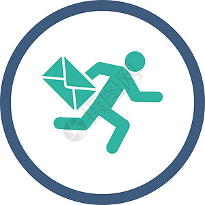 邮件信使图标服务信封电子邮件跑步赛跑者用户邮政邮差邮递员地址图片