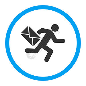 邮件信使图标运输跑步营销邮递员服务电子邮件用户邮政信封赛跑者图片