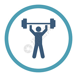 增强电动图标顾客化身运动重量压力活动竞赛男性动员运动员图片