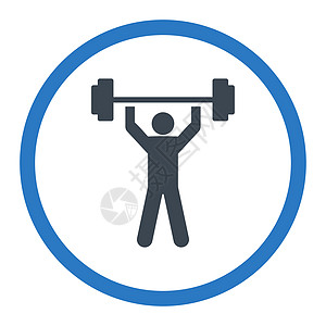 增强电动图标健身房活力男人肌肉举重动员字形身体运动员帐户图片