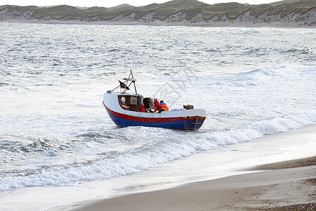 丹麦渔船渔业钓鱼背景图片