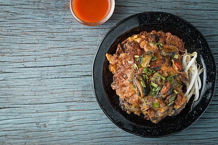 糖浆蛋贝搅拌煎饼食物营养美食贝类午餐盘子餐厅牡蛎图片