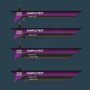 下三横横条屏幕播放高科技横幅名称界面用户酒吧星星商业游戏展示图片