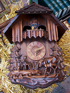 德国黑森林中著名的库库时钟图片