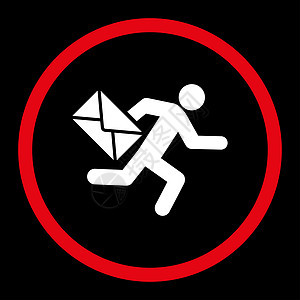 邮件信使图标导游服务黑色男性背景邮差营销送货邮递员数据图片