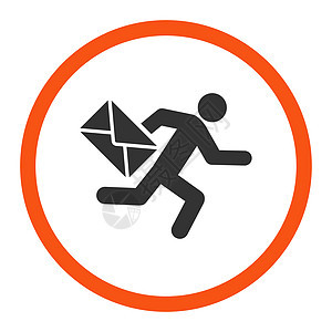 邮件信使图标邮政运输电子邮件地址船运信封男性服务营销通讯图片